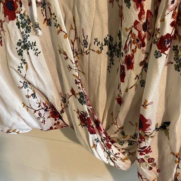 Lovestitch boho women’s floral faux wrap blouse size large - Picture 5 of 10